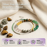 Gaj Lakshmi Dhan Yog Couple Combo (Bracelet for Him + Anklet for Her)