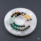 Resin Selenite Night Plate with Double Dhan Yog Bracelets (2-Person Energy Combo)