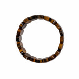 Yellow Tigereye Flat Bead Bracelet – 8MM Enhances the Psychic Abilities