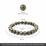 Pyrite Wealth Bracelet – Natural Pyrite Crystal Bracelet for Money, Prosperity & Success