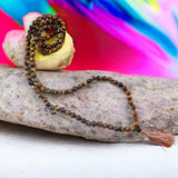 Yellow Tiger Eye Mala 8MM- Enhances the Psychic Abilities