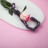 Amethyst Chips Mala- Tranquility and Peace