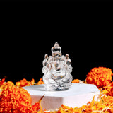 Clear Quartz Big Ganpati Murti - Clear Smoke of Negativity