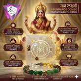 Gaj Dhanalakshmi Yog Bracelet with Selenite Charging Plate (Activated & Energized Combo)
