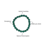 Green Jade Bracelet - 8MM Builds Friendship