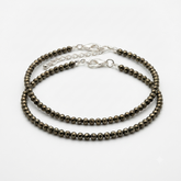 Shop Your Fortune Double Pyrite Crystal Anklet for Women & Girls | Natural Gemstone Adjustable Anklet | Premium Handmade Fashion Jewelry