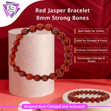 Red Jasper Bracelet – 8MM Strong Bones