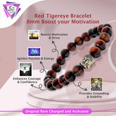 Red Tigereye Bracelet â 8MM Boost your Motivation