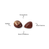 Red Jasper Tumbles – Strong Bones ( Set of 2 )