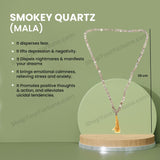 Smoky Quartz Mala 8MM- Clear the Toxicity
