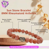 Sun Stone Bracelet - 8MM Rheumatoid Arthritis