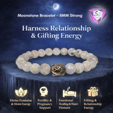 Moonstone Bracelet – 8MM Strong Water Element