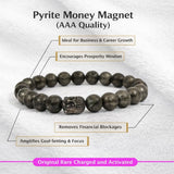 Dhan Yog Bracelet Pyrite Beads – 8MM Attract Money