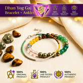 Gaj Lakshmi Dhan Yog Couple Combo (Bracelet for Him + Anklet for Her)