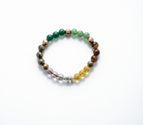 Gaj Laxmi Dhan Yog Bracelet with Elephant Symbol | Prosperity & Positive Energy Crystal Bracelet | Unisex Stretchable Spiritual Bracelet