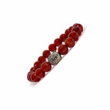 Red Carnelian Bracelet- 8MM Strong Muscles