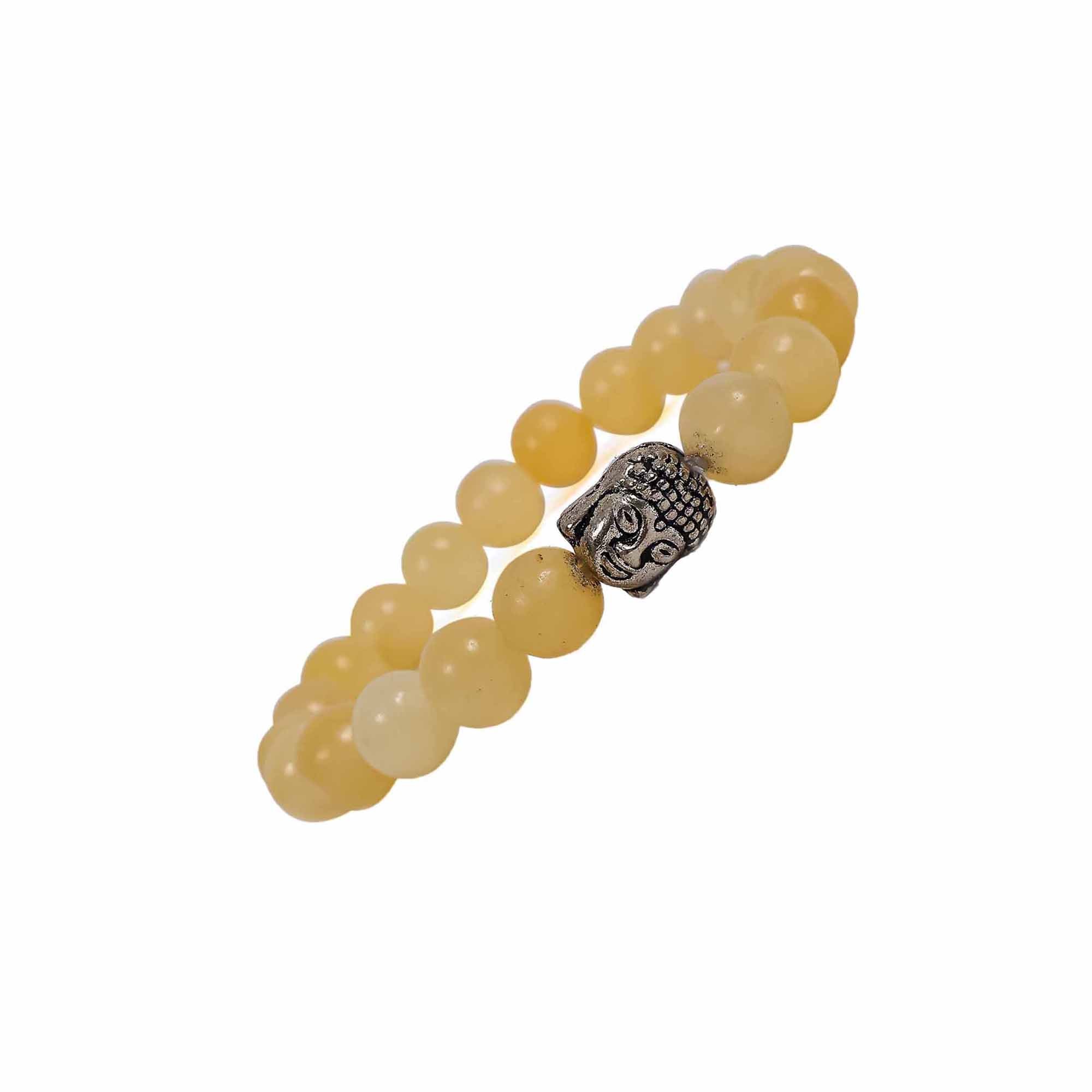 Yellow Calcite Bracelet 8MM- Diabetes Control