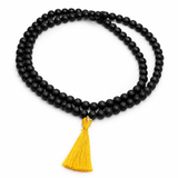 Karungali Mala 108+1 Beads | Original Ebony Wood Japa Mala with Guru Bead | Shiva Meditation Necklace for Protection, Jaap & Positive Energy (Unisex)