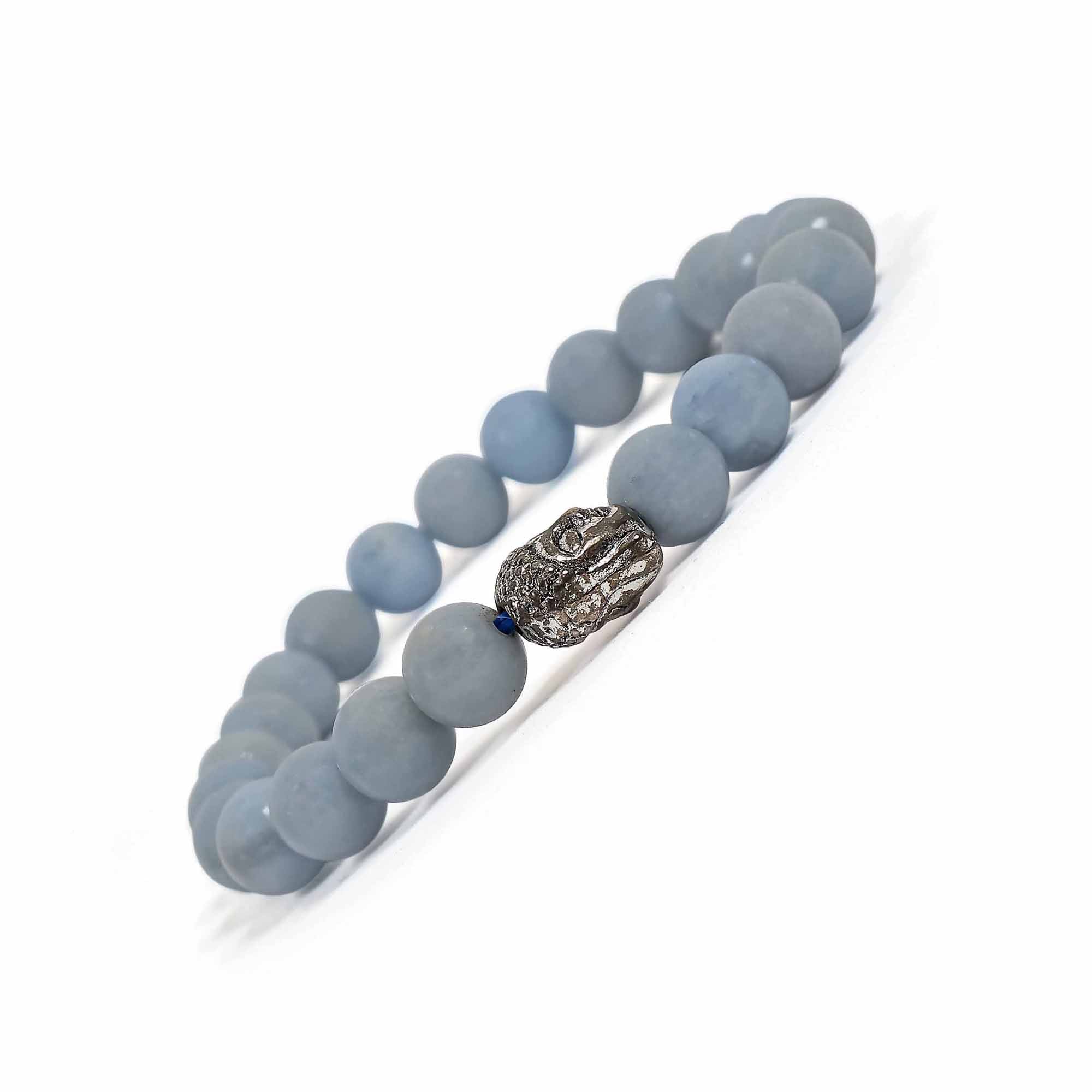 Angelite Bracelet – 8MM Enhance Communication Skills