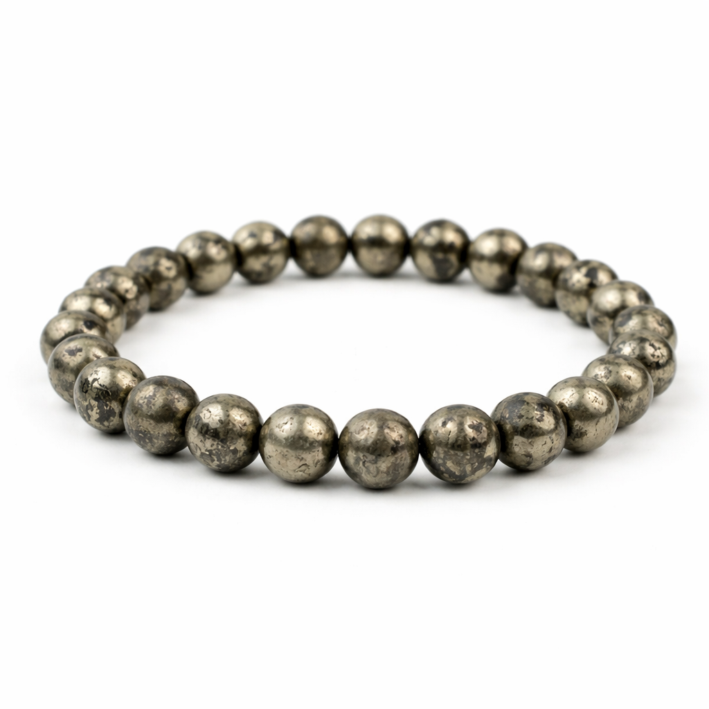 Pyrite Wealth Bracelet – Natural Pyrite Crystal Bracelet for Money, Prosperity & Success