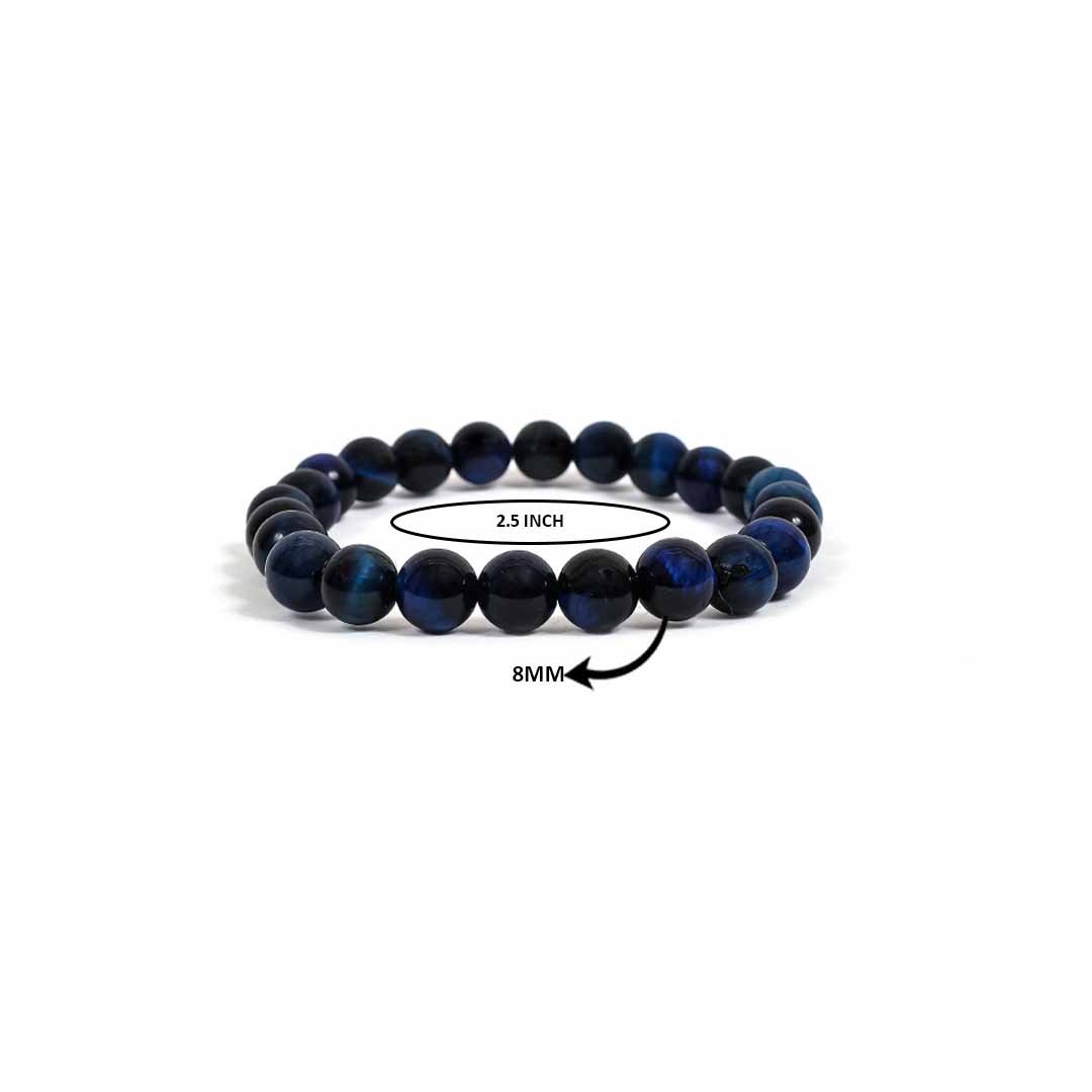 Blue Tiger Eye Bracelet – 8MM Help in Mood Swing