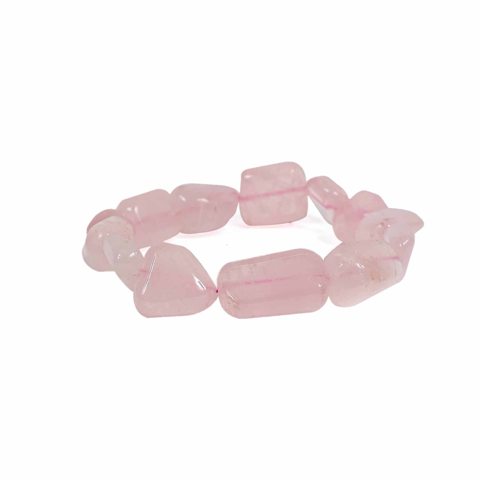 Rose Quartz Tumble Bracelet - 8MM Love and Compassion