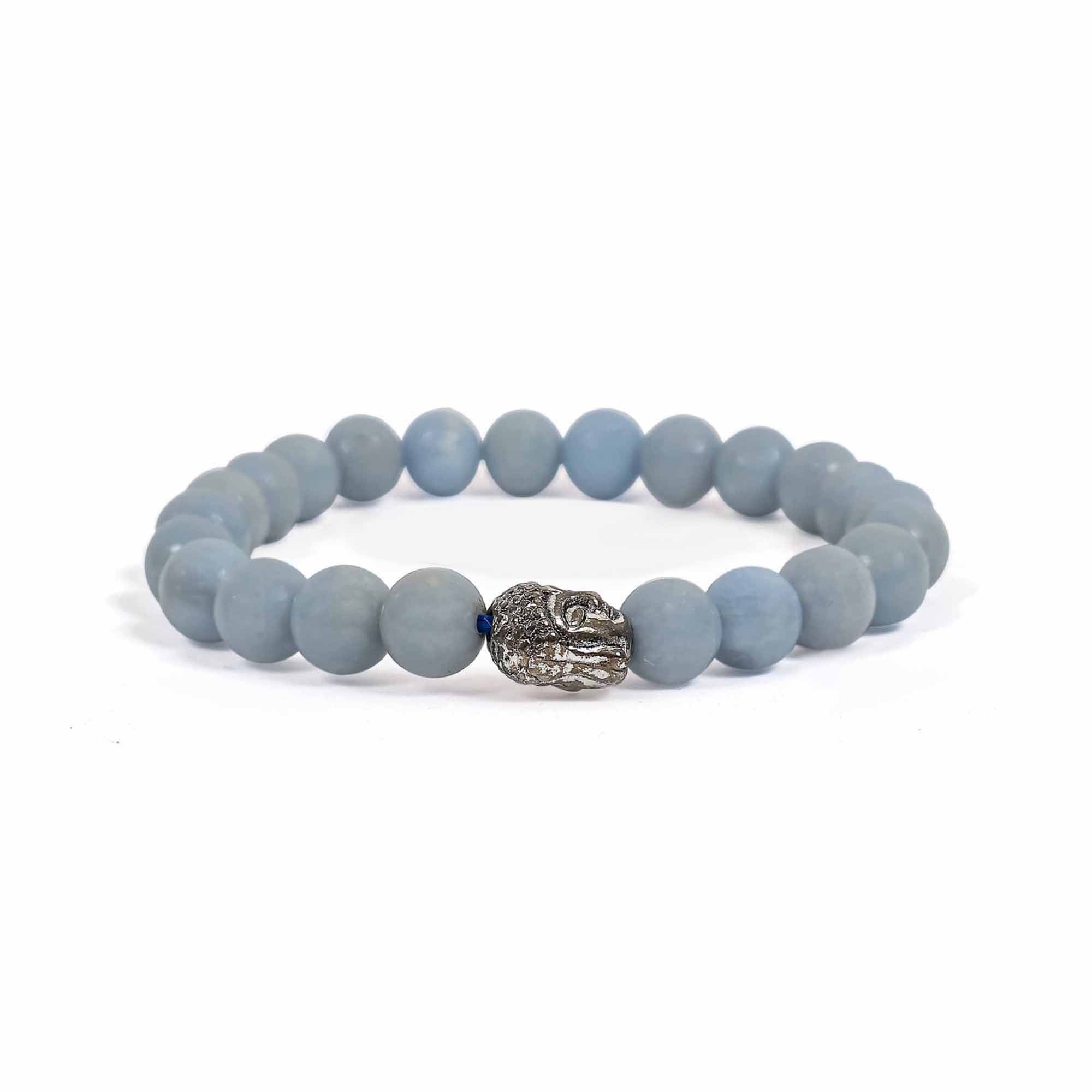 Angelite Bracelet – 8MM Enhance Communication Skills