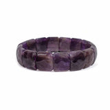 Amethyst Flat Bead Bracelet – 8MM Tranquility and Peace