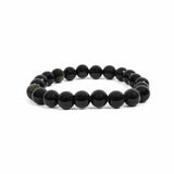 Black Obsidian Bracelet – 8MM Clear Negative Energy