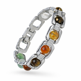 Dhan Yog Crystal Bracelet – Green Aventurine, Tiger Eye, Citrine, Pyrite & Clear Quartz | Wealth, Prosperity & Money Attraction Bracelet for Men & Women