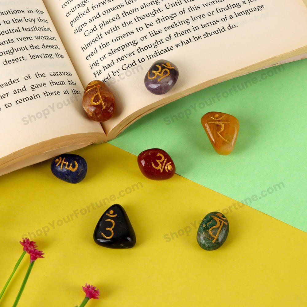 Multi-Stone Tumbles Set of 2 – Colorful Decorative & Lifestyle Stones