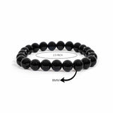 Black Tourmaline Bracelet – 8MM Stop Electro Magnetic Forces (EMF)