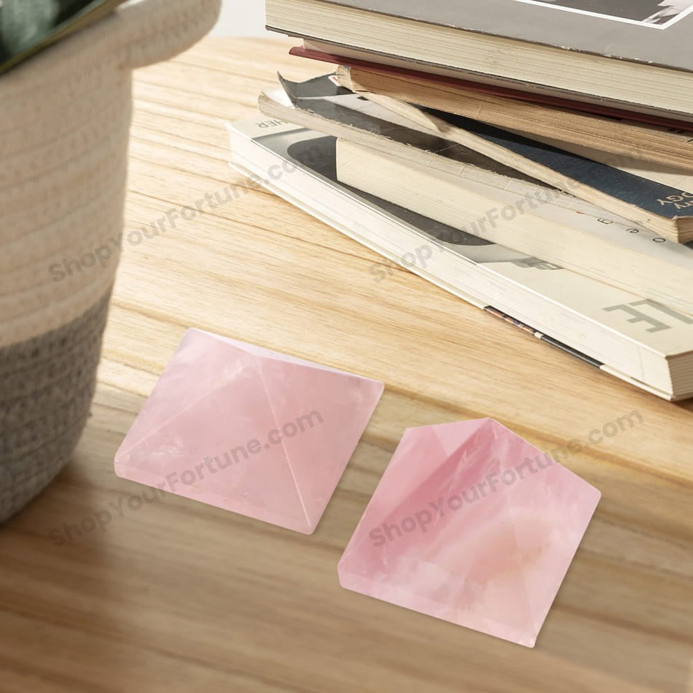 Rose Quartz Pyramids | Release Relationship Issue – (Set of 2)