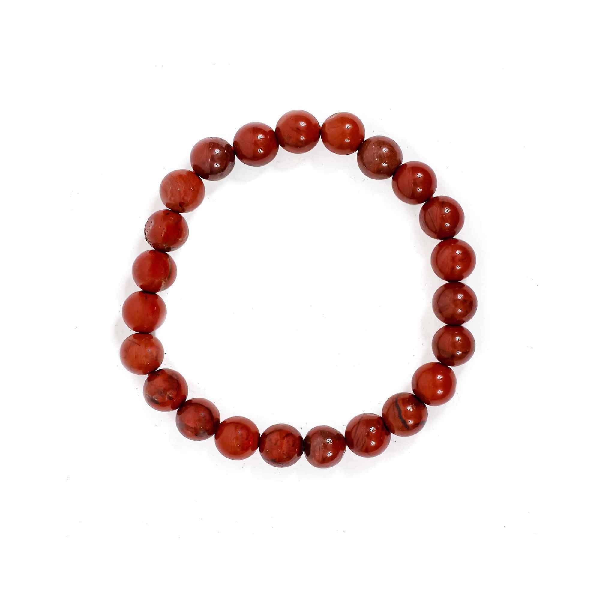 Red Jasper Bracelet – 8MM Strong Bones