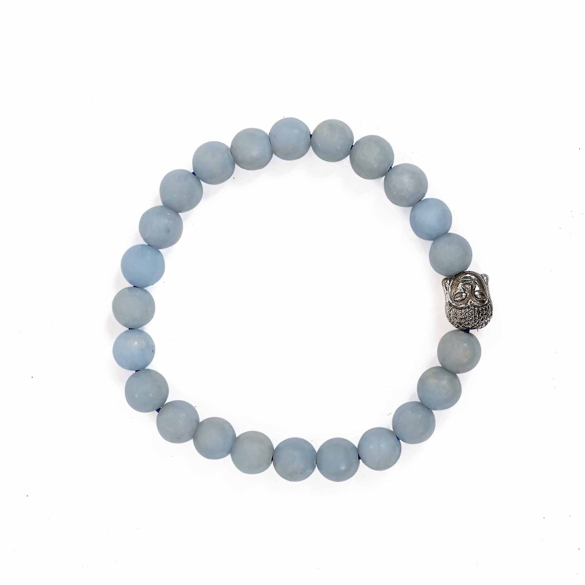 Angelite Bracelet – 8MM Enhance Communication Skills