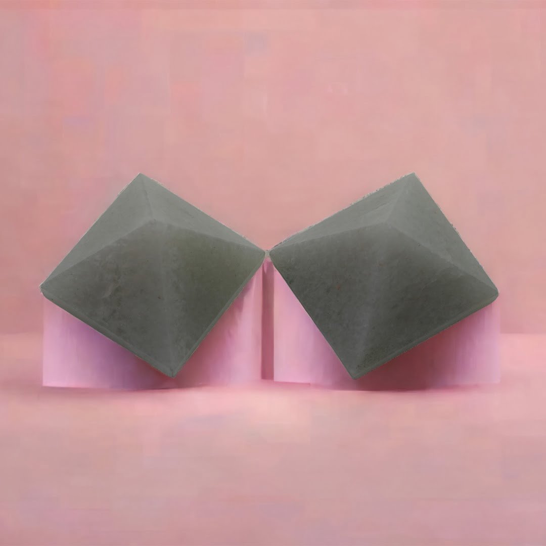 Green Aventurine Pyramid | Heal Heart (Set of 2)