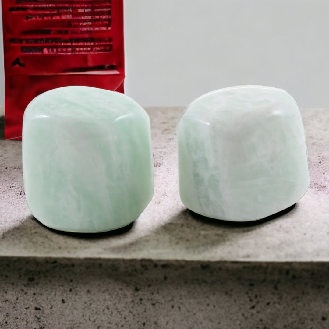 Amazonite Tumbles (Set of 2) Promotes Emotional Clarity (For Child)