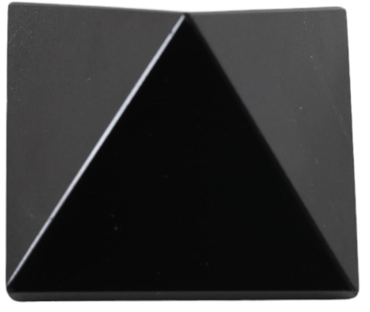 Black Obsidian Pyramid | Clear Negative Energy – 40mm