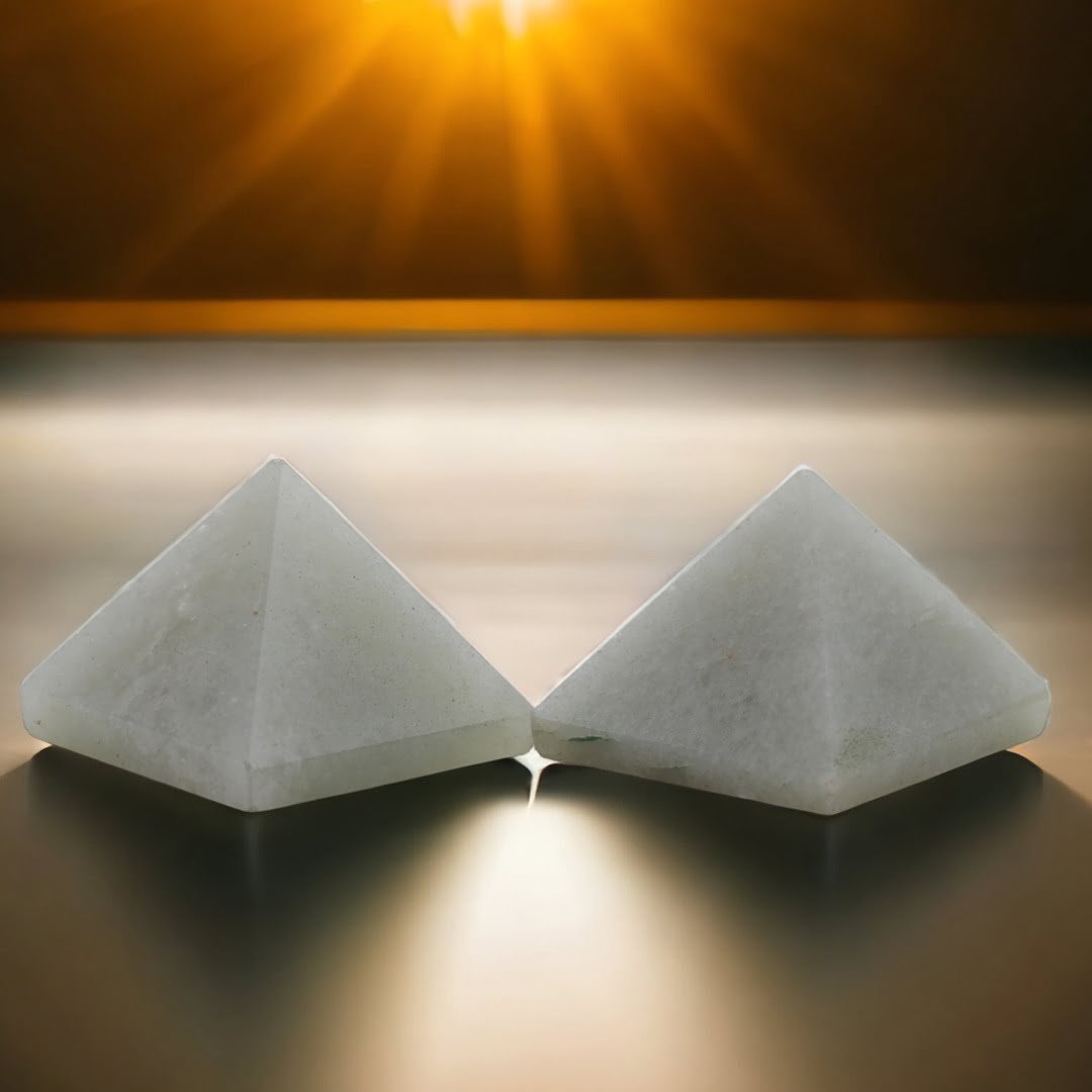 Green Aventurine Pyramid | Heal Heart (Set of 2)