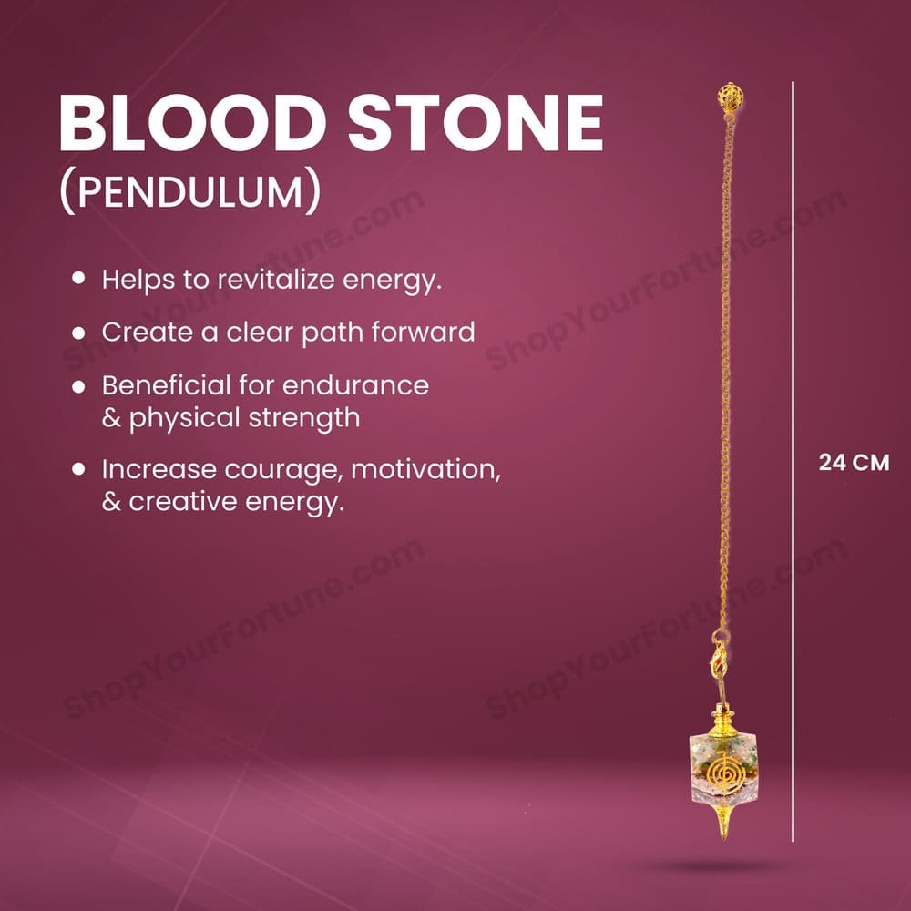 Moss Agate Pendulum | Improve Bone Marrow