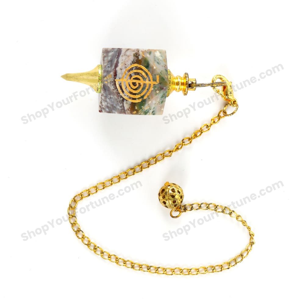 Moss Agate Pendulum | Improve Bone Marrow