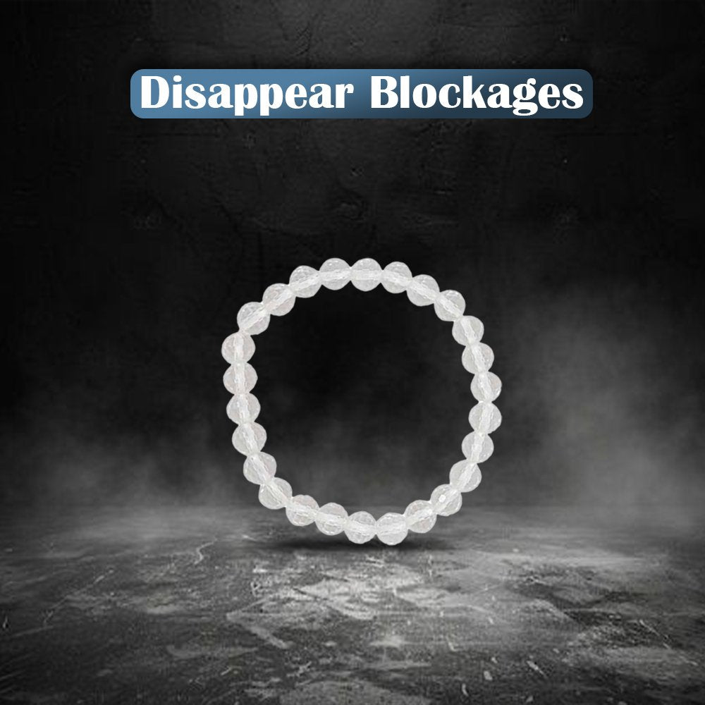 Clear Quartz Bracelet – 8MM Disappear Blockages