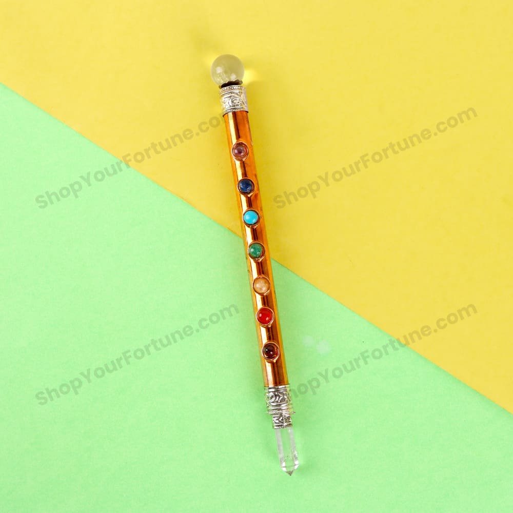 Copper Healing Wand with Seven Chakra