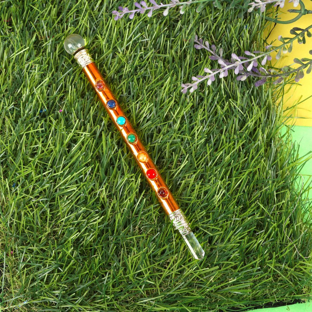 Copper Healing Wand with Seven Chakra