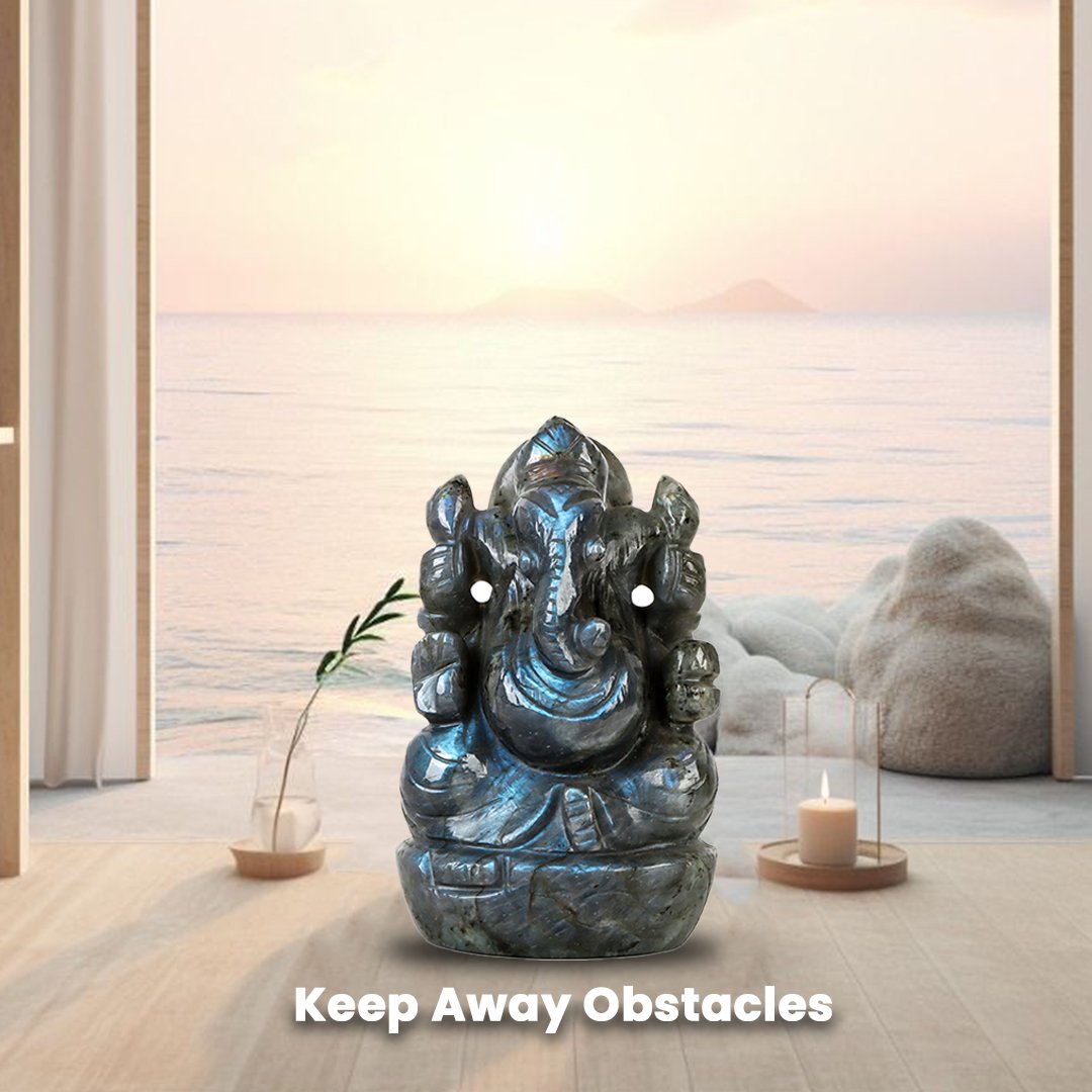 Labradorite Ganpati Murti – Keep Away Obstacles