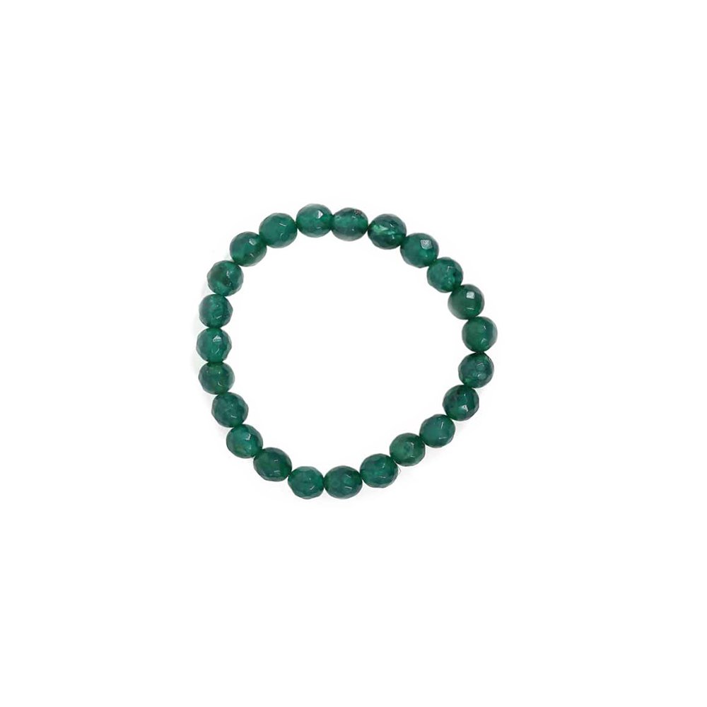 Green Jade Bracelet - 8MM Builds Friendship