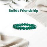 Green Jade Bracelet - 8MM Builds Friendship