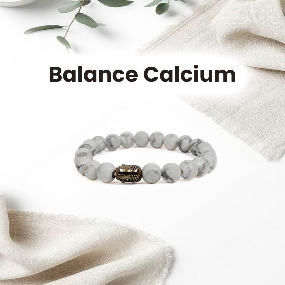 Hawlite Bracelet - 8MM Balance Calcium Level