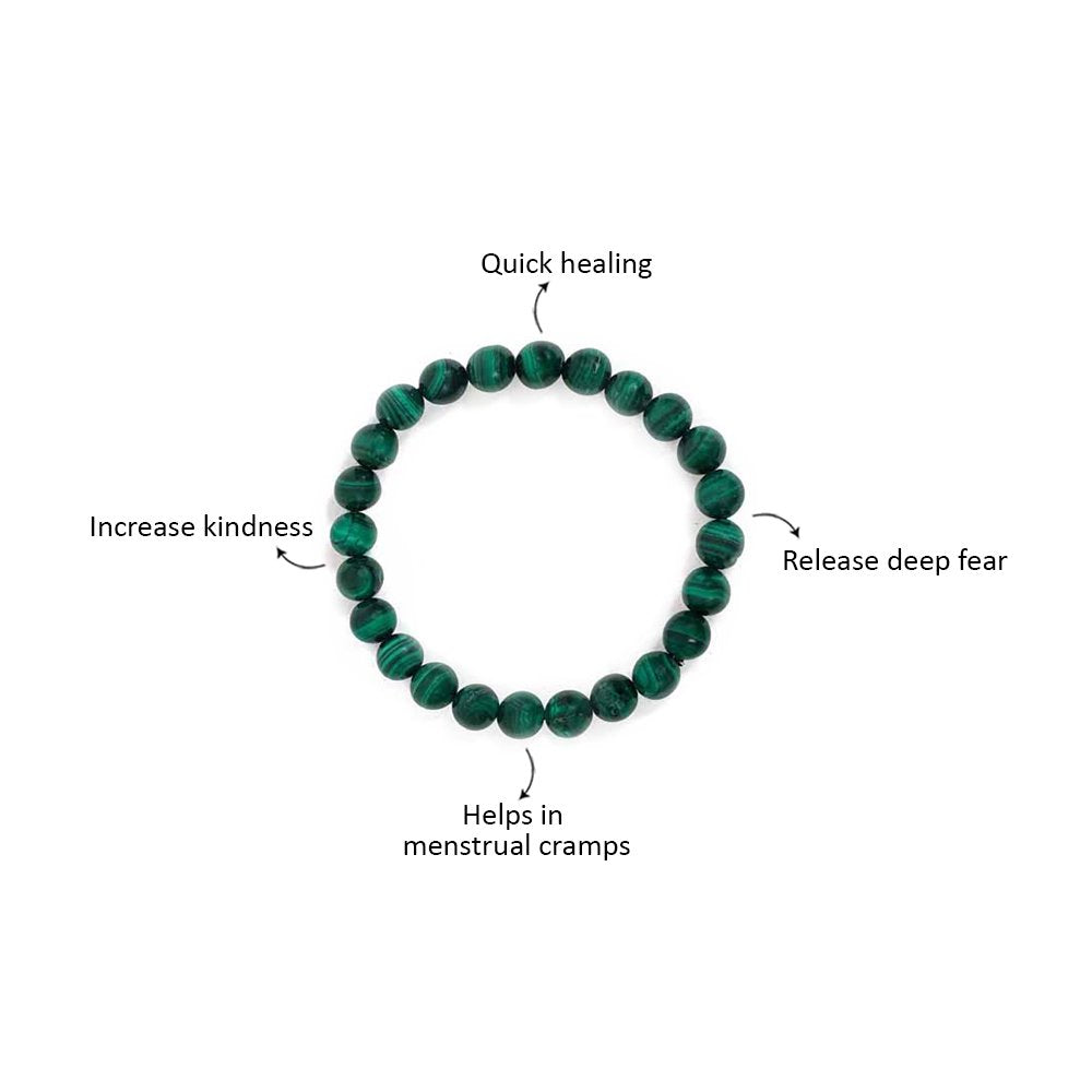 Malachite Bracelet - 8MM Quick Healing