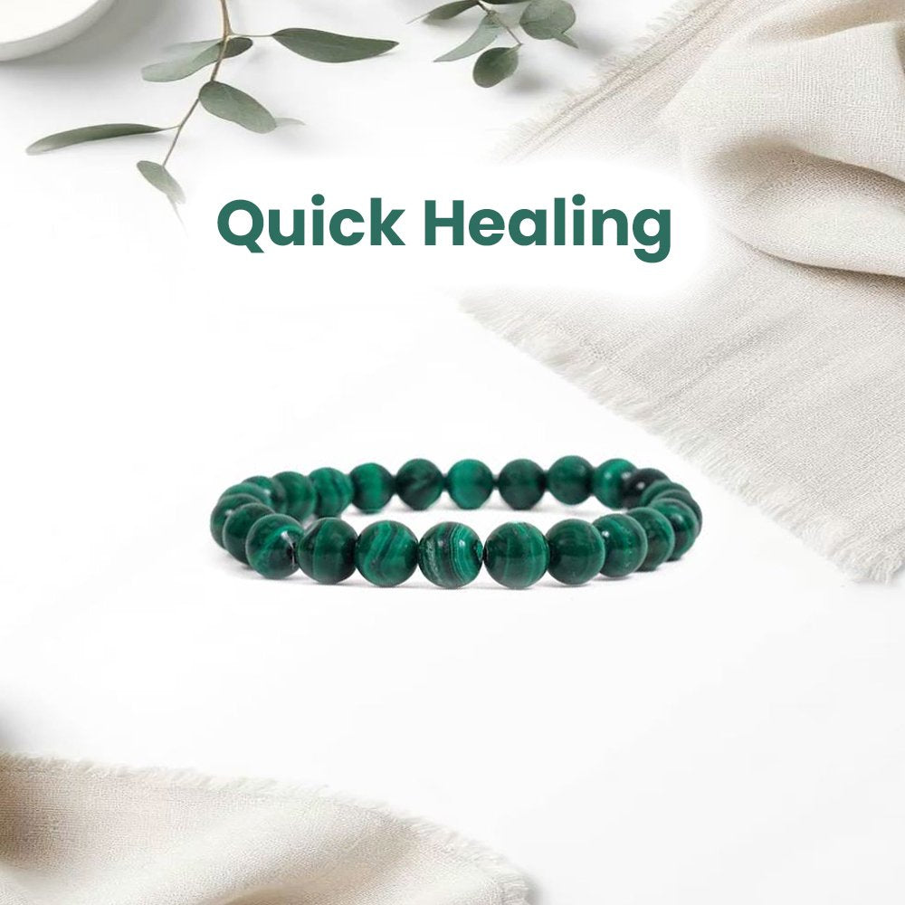 Malachite Bracelet - 8MM Quick Healing